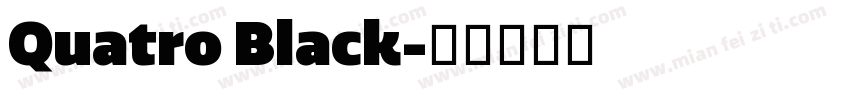 Quatro Black字体转换